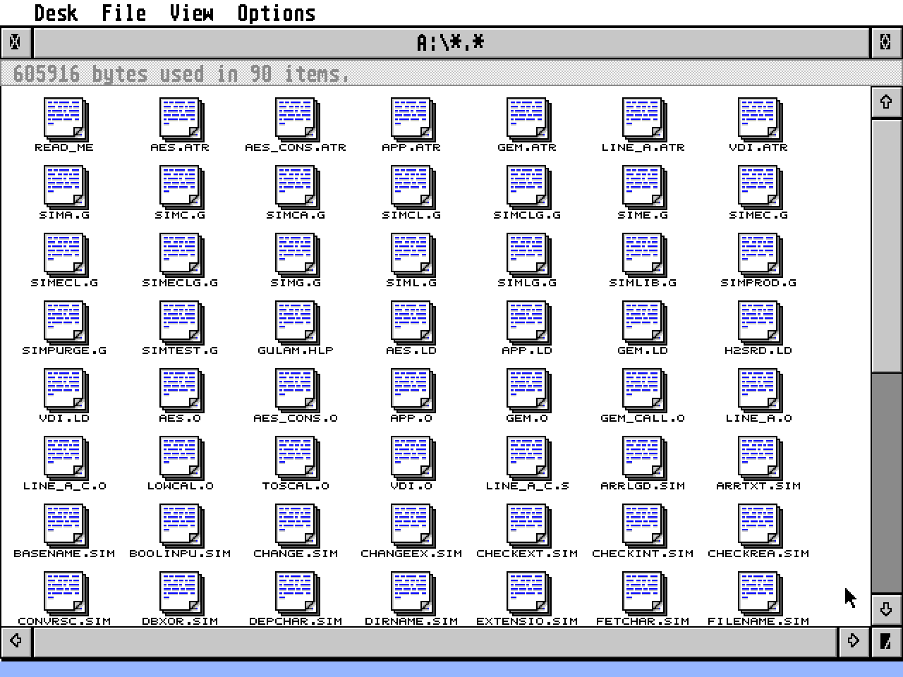 Gulam Shell Scripts for the Atari Simula System — screenshot 1